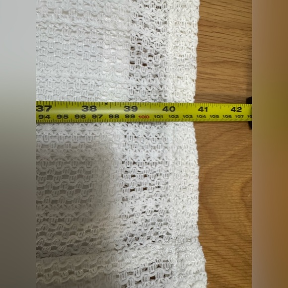 Sabo Skirt Kala Pants White Knit Crochet Lounge Trousers Size S - Picture 10 of 11